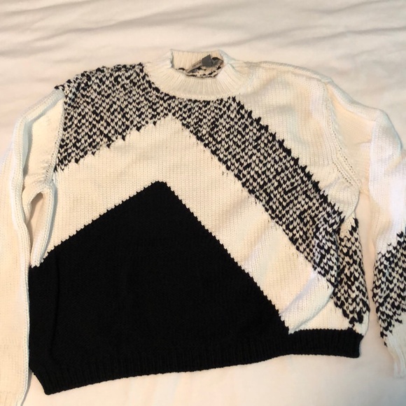 Sportmax Sweaters - Sportmax Black and White Chunky Sweater